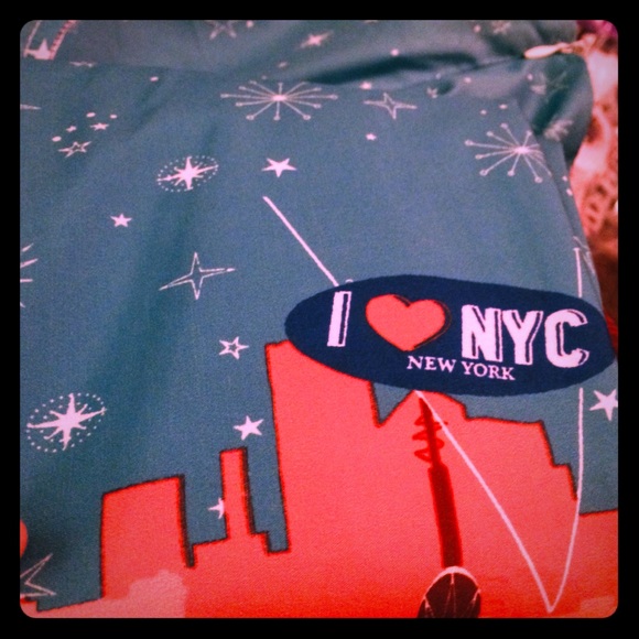 Retro Unique New York City Print Fit Flare A-line Midi Party Sleeveless Dress - Picture 4 of 8